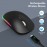 WisFox 2.4G Rechargeable Silent Wireless BT Mouse - RGB LED Ergonomic Mouse with 3 Modes (BT5.0/3.0+USB) - Perfect for Laptop, Desktop, Windows, Mac, IPad