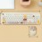 1 Set Cartoon Cute Wireless Keyboard & Mouse For Girls Office Computer High-looking Retro
