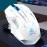 HXSI New 2.4GG Wireless Mouse Color Backlight 2400DPI Adjustable And Rechargeable USB Plug And Play Optical Mouse Suitable For Home Games, Office Computer Peripherals