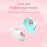 Cute Cat Ear Headphones Extra Long Standby On-Ear Fingerprint Touch Wireless Headphones