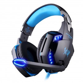 G2000 Gaming Headset: Experience Immersive Audio With Noise Cancelling Mic, LED Lights & Soft Memory Earmuffs