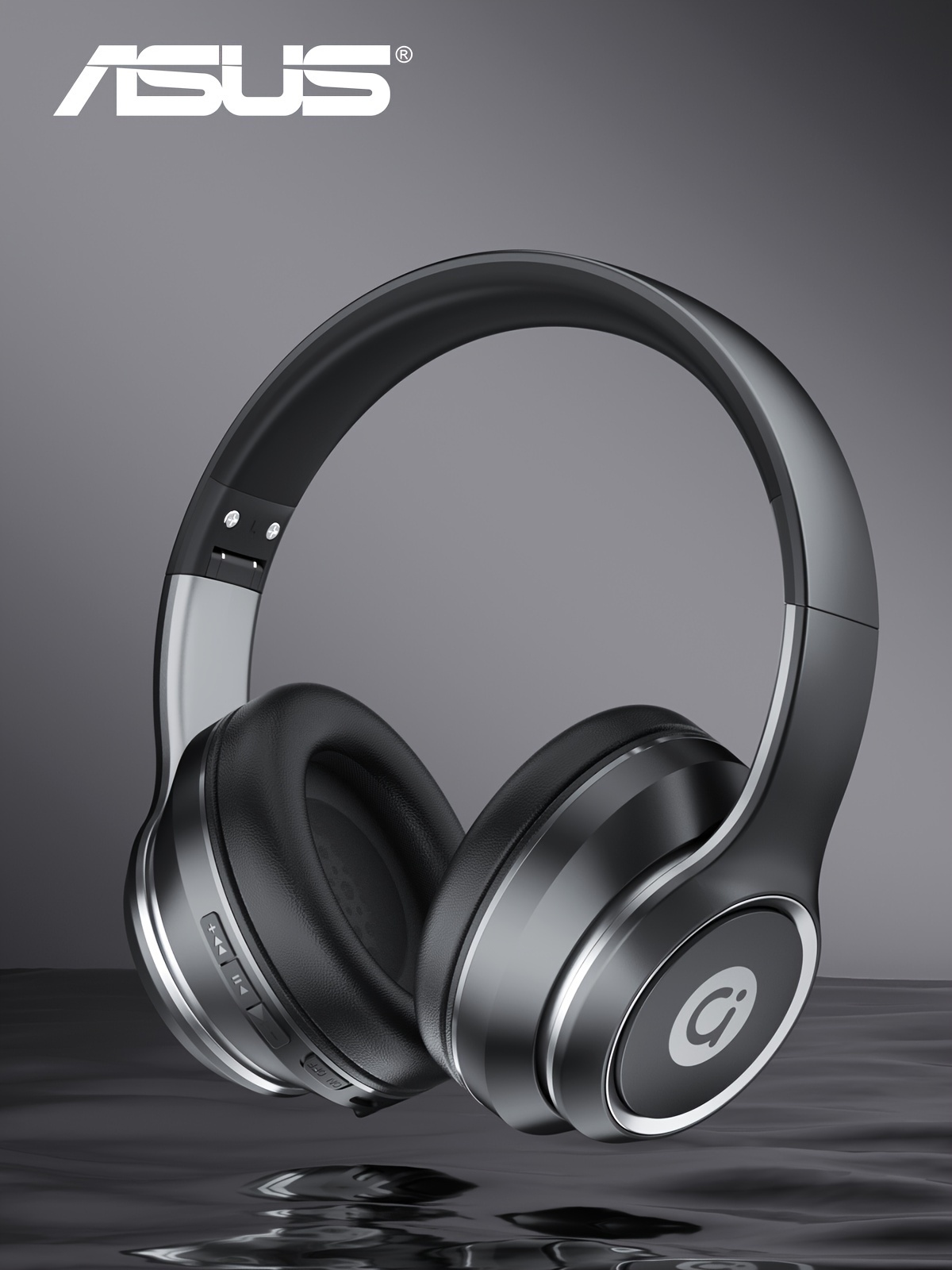 asus as d96 5 3 wireless earphone headphones with microphone lightweight folding active noise reduction anc hd call earphone details 1